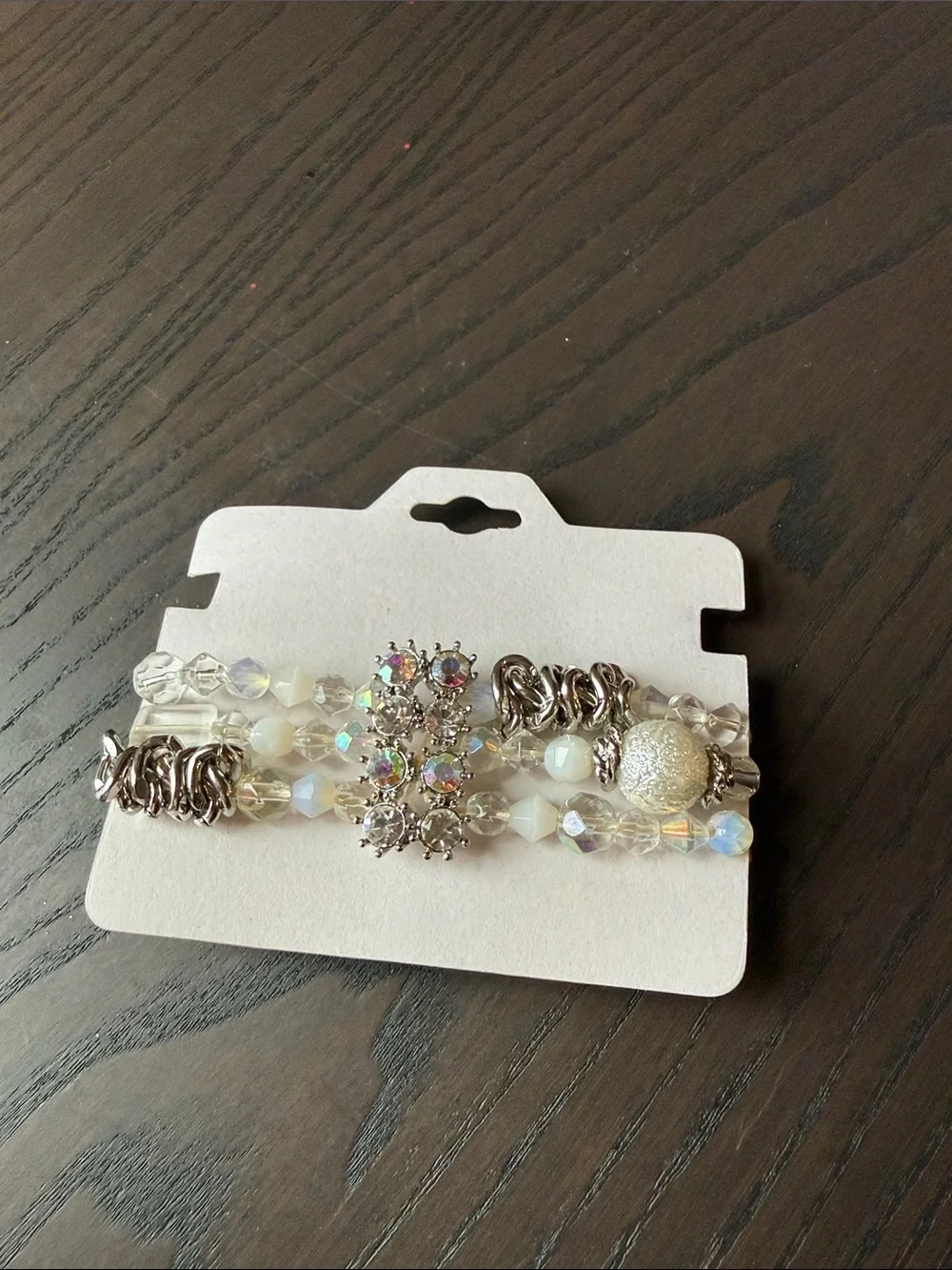 Bundle and Save on Delicate Crystal Strand Bracelet with Silver Accents-Múltiple